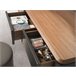 Mesa de consola retangular, madeira e aço 7171 Cinza Escuro