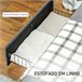 Estrutura Cama de Casal Poliéster e Placa Multicamada HOMCOM Cinza