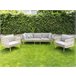 Beliani Conjunto lounge SENISE Cinza