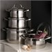 Trem de cozinha GOURMET da marca BERGNER 8 peças Cinza
