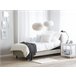 Beliani Cama com estrado Poliéster DUKE 92x216 Bege