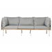 Beliani Conjunto lounge SENISE Branco/cinza