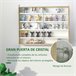 Vitrine de Parede Melamina de Madeira e Vidro HOMCOM Castanho