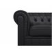 Beliani Poltrona CHESTERFIELD Preto