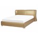 Beliani Cama com estrado Poliéster PARIS 195x228 Dourado