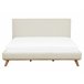 Beliani Cama com estrado Chenille TALENCE 177x218 Bege