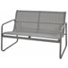 Beliani Conjunto lounge Aço BARREA Cinza