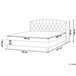 Beliani Cama com estrado Poliéster BORDEAUX 169x221 Bege
