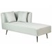 Beliani Chaise longue à esquerda Poliéster RIOM Azul/ Verde