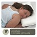 Almohada Viscoelástica Aloe Vera Infantil 30x50cm con Bolsa Transporte 30x50 Branco/cinza