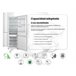 Frigorífico combinado INFINITON FGC-310C88BEK, 310 l Branco