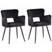 Beliani Silla de comedor SANILAC Preto