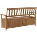 Beliani Banco Madera de acacia SOVANA 160x60 Vermelho