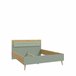 Cama  LYON de cor carvalho Carvalho