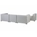 Beliani Conjunto lounge AREZZO Cinza Claro