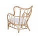 Beliani Conjunto lounge Rattan/vime BRINDISI Creme