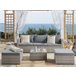 Beliani Conjunto lounge SABBIA Cinza Claro