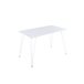Mesa de cozinha fixa TENESSE branca Branco