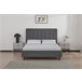 Cama MAJESTIC 150x190 cm cinza Cinza