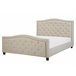 Beliani Cama com estrado Poliéster AUREL 174x216 Bege