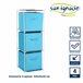 Prateleira 3 gavetas coleção KIPIT 102 Azul