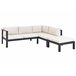 Beliani Conjunto de jardín MESSINA Creme