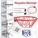 Cesta de Basquetebol Metal e Nylon HOMCOM Cesta de Basquetebol Metal e Nylon HOMCOM Multicor