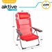 Aktive Pack poupança 2 cadeiras de praia Menorca multiposições Aktive Pack poupança 2 cadeiras de praia Menorca multiposições Vermelho