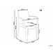 Beliani Cadeiras para eventos KENWOOD Transparente