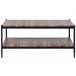 Beliani Mesa de comedor BALLINA 100x52 Castanho