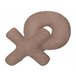 Beliani Almofada decorativa HESPERIS 46x46 Castanho