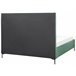 Beliani Cama com armazenamento Veludo SEZANNE 190x215 Rosa