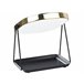 Beliani Espelho de maquilhagem CORREZE 24x15 Dourado