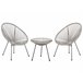 Beliani Conjunto bistrô ACAPULCO II Branco