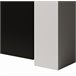Aparador Sala de estar e jantar 3 portas LED Muebles Bonitos Branco/ Preto