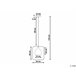 Beliani Candeeiro de tecto MAVONE Branco