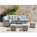 Beliani Conjunto lounge LACONA Cinza Escuro