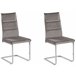 Beliani Silla de comedor ROCKFORD Cinza