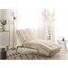 Beliani Chaise longue Terciopelo LOIRET Bege