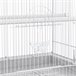 Gaiola para pássaros fio metálico e plástico PawHut Branco