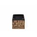 Beliani Mesa de centro GAMETI 45x45 Castanho