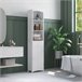 Armário Polivalente MDF HOMCOM, casa - casa de banho 34 Branco