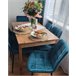 Beliani Silla de comedor MELROSE Turquesa
