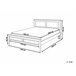 Beliani Cama com estrado Pinho OLIVET 168x208 Azul