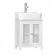 Armário de lavatório com 2 níveis e 2 portas BZR35-W SoBuy Branco