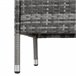 Banco de jardim de vime 131x61 Cinza