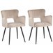 Beliani Silla de comedor SANILAC Azul Claro