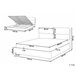 Beliani Cama com estrado Veludo BATILLY Bege
