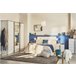 Cama BUGANVILLA 150x190cm con LED Branco/cinza