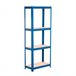 Pack 2 Prateleiras Metálicas com 4 Prateleiras Ajustáveis 60 Azul